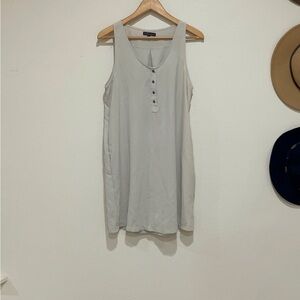 Elegant Sleeveless Light Gray Mini Dress
